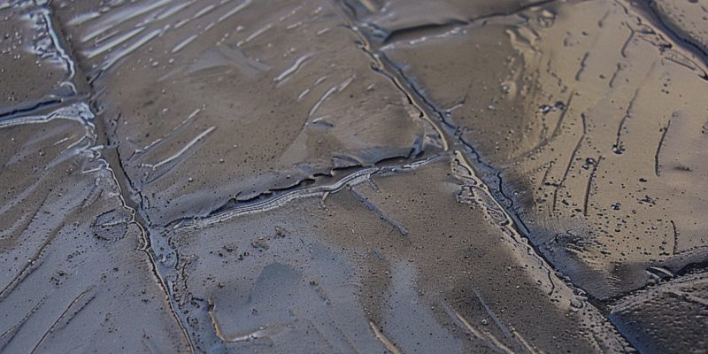 A Closeup View of Newly Stamped Concrete